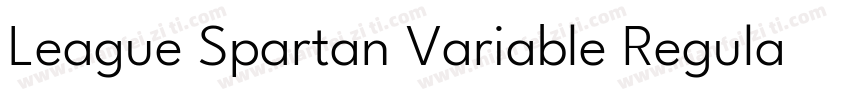 League Spartan Variable Regular字体转换